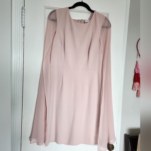Calvin Klein Pink Sheath Dress Size 10 - Picture 2 of 5